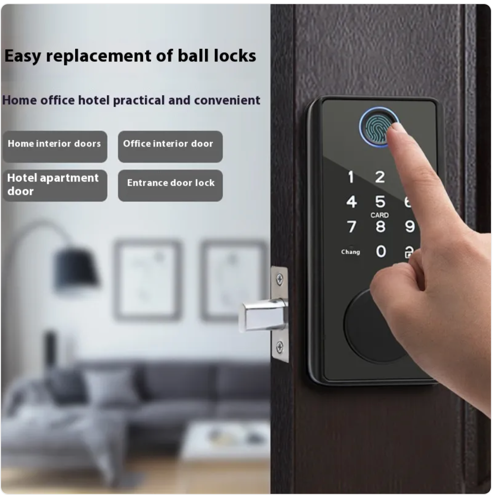 Wooden Door Smart Fingerprint Lock