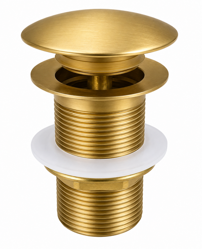 Brass Pop Up Waste No Overflow