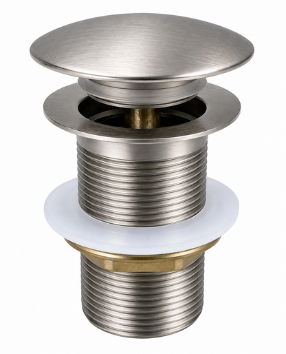 Brass Pop Up Waste No Overflow