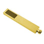 Square Single Function Brushed Brass Handheld Shower
