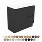 Carmen Door & Drawer 900 Floor Standing Vanity polytec estella oak woodmatt