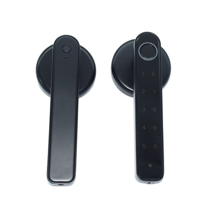 Indoor Wooden Glass Door with Fingerprint Bluetooth Lock