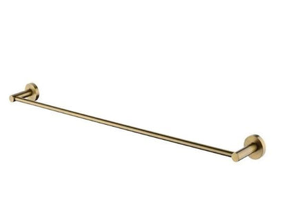Lucid Pin Series Brushed Brass Single Towel Rack Rail 800mm
