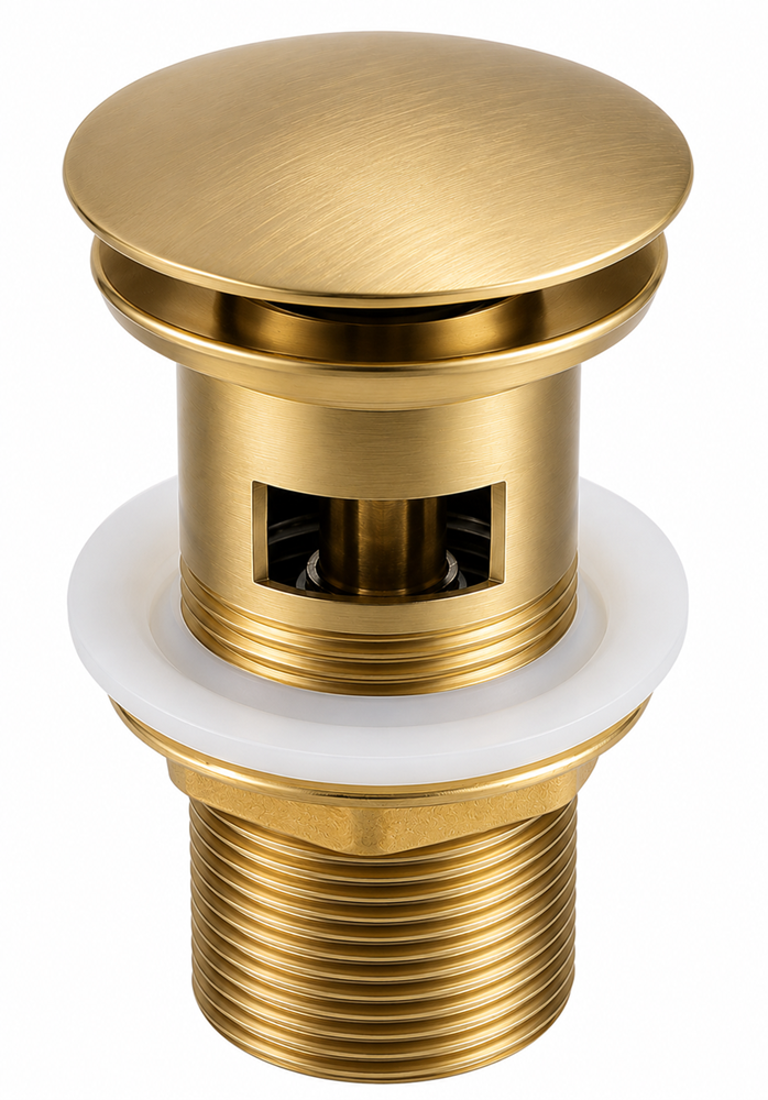 Brass Pop Up Waste with Overflow COPY