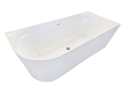 1500 Gloss White Bathtub - Right Hand