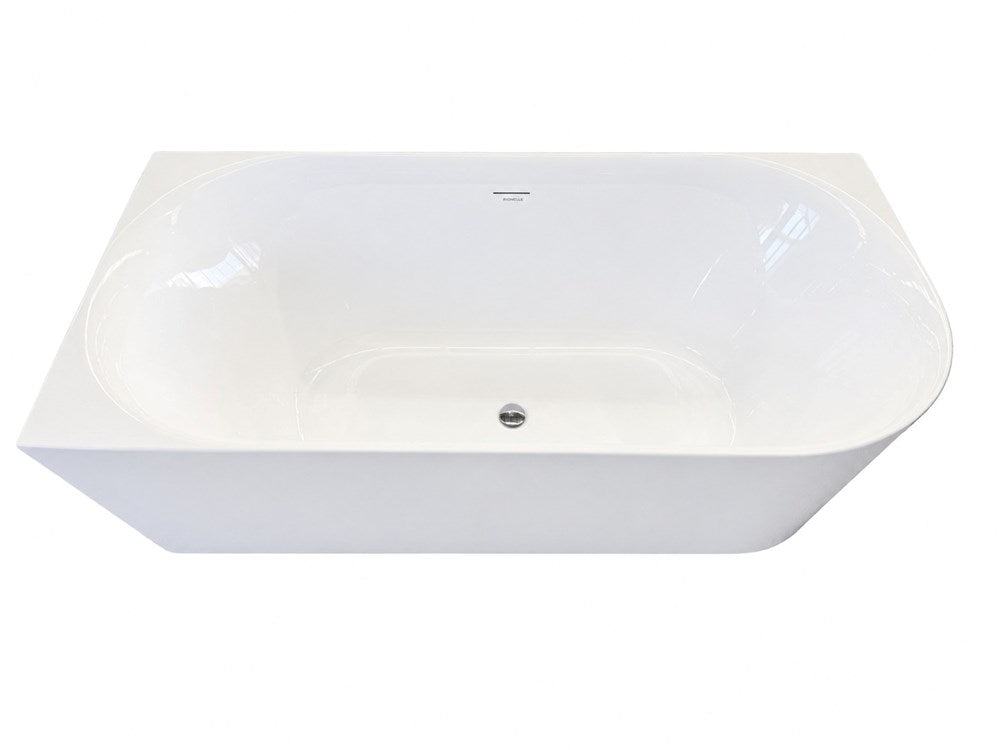 1500 Gloss White Bathtub - Left Hand