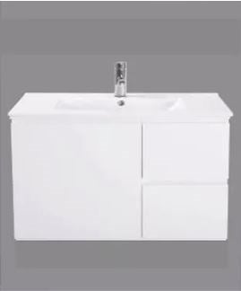 LUCAS 750mm Wall Hung Right Hand Drawer Cabinet Only