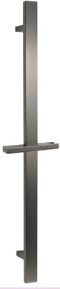 Square Gun Metal Hand held Shower  Rail