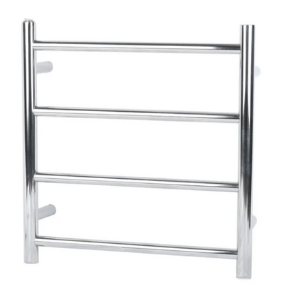 Round Chrome Electric Heated Towel Rack 4 Bars