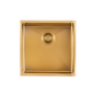 304 Stainless Steel Gold Hand-made Single Bowl Kitchen Sink 440*440*205mm(R10 Corner)