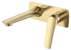 Selene French Gold Wall Mounted Basin Faucet