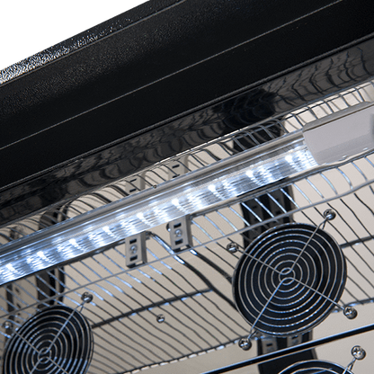 EA900WFBL – 208L Double Glass Doors Black Beverage Cooler