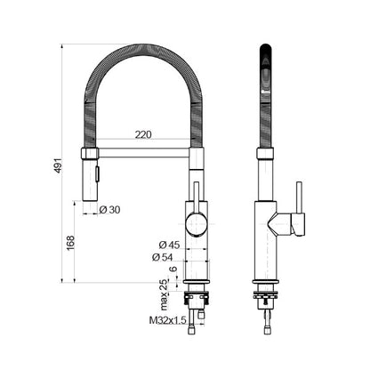 Pull Out Kitchen Mixer