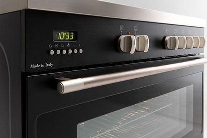 EFS900DBL – 90cm Black Dual Fuel Freestanding Oven