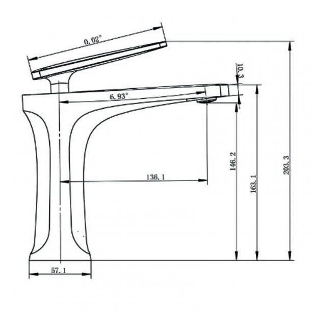 Brass Chrome Basin Mixer Tap
