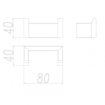 Chrome Robe Hook