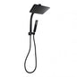 8'' Square Black Shower Station Top Water Inlet