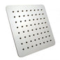 Square Chrome Super-slim Rainfall Shower Head 200mm