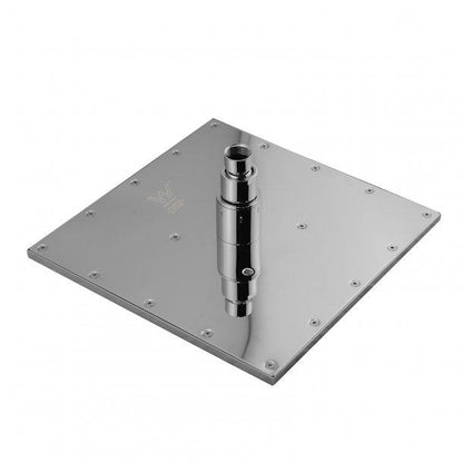 Square Chrome LED Rainfall Shower Head 250mm