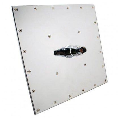 Square Chrome LED Rainfall Shower Head 300mm