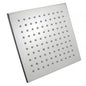 Square Chrome LED Rainfall Shower Head 200mm
