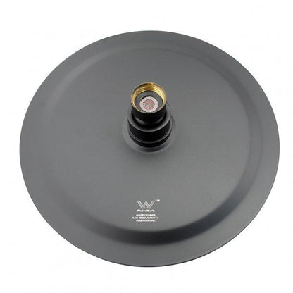 Super-slim Round Black Rainfall Shower Head 200mm