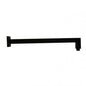 Square Black Brass Wall Mounted Shower Arm 400mm