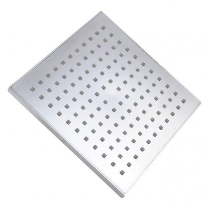 Square Chrome ABS Rainfall Shower Head 200mm