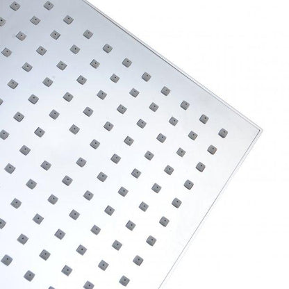 Square Chrome ABS Rainfall Shower Head 200mm