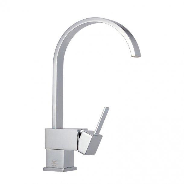 Gooseneck Chrome Kitchen Sink Mixer Tap