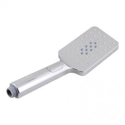 Square 3 Functions Chrome Rainfall Handheld Shower Head