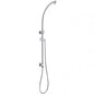 Round Chrome Shower Station without Shower Head and Handheld Shower