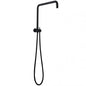 Round Black Shower Station without Shower Head and Handheld Shower