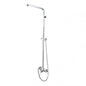Square Chrome Shower Station without Shower Head and Handheld Shower