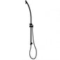 Round Black Shower Station without Shower Head and Handheld Shower