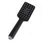 Square 3 Functions Black Rainfall Hand Held Shower Head