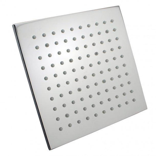 Square Chrome Brass Rainfall Shower Head 300mm