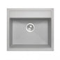 560 x 510 x 200mm Carysil Concrete Grey Single Bowl Granite Top/Flush/Under Mount Kitchen/Laundry Sink