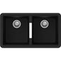 Carysil CG2B Black Double Bowl Granite Kitchen Sink 824*481*241mm