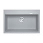 Carysil Waltz Concrete Grey Single Bowl Granite Kitchen Sink 780*510*220mm