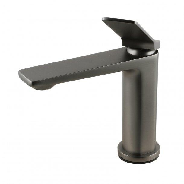 Square Gun Metal Grey Basin Mixer Bathroom