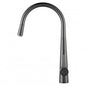 Round Gun Metal Grey Pull Out Kitchen Sink Mixer Tap