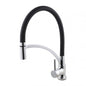 Brass Pull Down Rubber Spout Kitchen Mixer