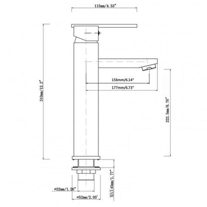 Chrome Tall Basin Mixer