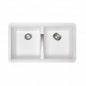 Carysil CG2B White Double Bowl Granite Kitchen Sink 824*481*241mm