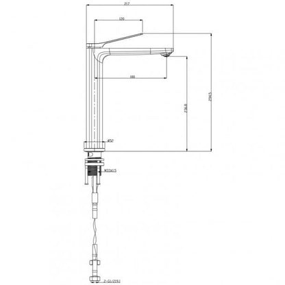 Brass Chrome Tall Kitchen Mixer Tap Sink Mixer