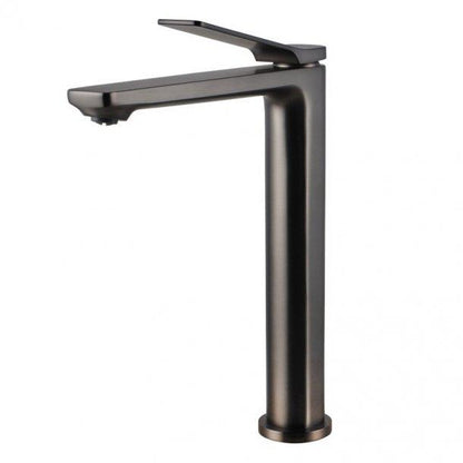 Brass Brushed Gun Metal Grey Tall Kitchen Mixer Tap Sink Mixer