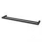 Black Double Towel Rail 800mm
