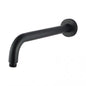 400mm Black Round  Wall Straight Shower Arm
