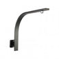 Square Gun Metal Grey Gooseneck Wall Shower Arm